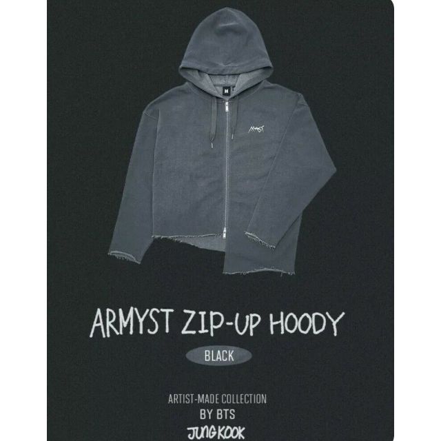 BTS グク フーディー 公式】グク パーカー アーティストメイド BTS XL