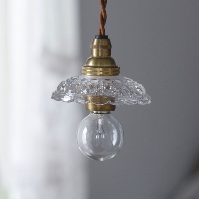 フランスアンティーク オールドバカラ ミニシャンデリア ダイヤモンド