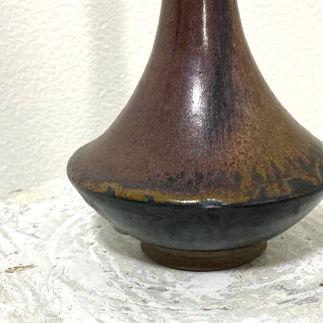 茶道具 高取しのぎ掛花入 高取花入 高取焼宗家 十一代 静