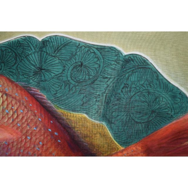 真作】山本紅雲/九谷皿に鯛図/掛軸☆宝船☆Z-558 S115289955