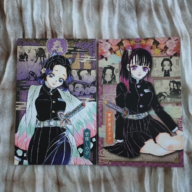 鬼滅の刃 20巻特装版 ポストカード 胡蝶しのぶ 栗花落カナヲの通販 by