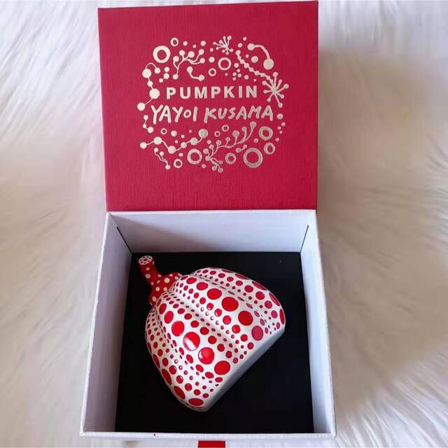 草間彌生 かぼちゃ 赤 ペーパーウェイト オブジェ 草間彌生】オブジェ