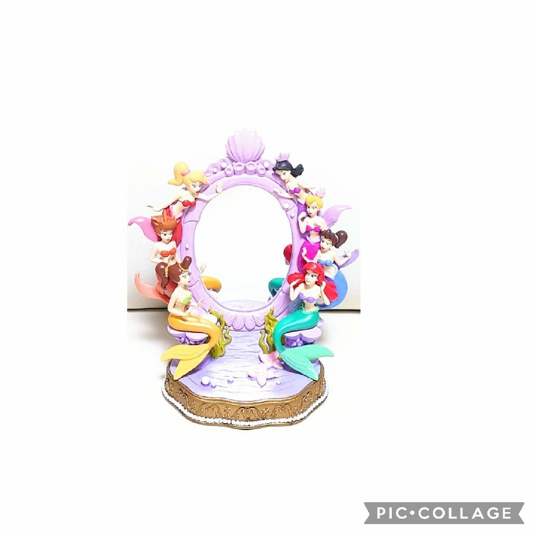 スタンドミラー リトルマーメイド アリエル 姉妹 フィギュア