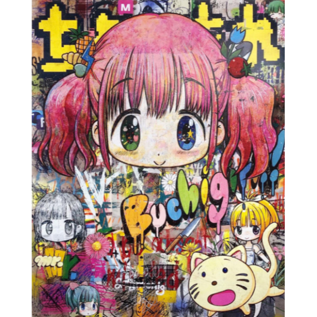 乙丸哲延、セーヌは流れる、希少な画集より、新品高級額・額装付