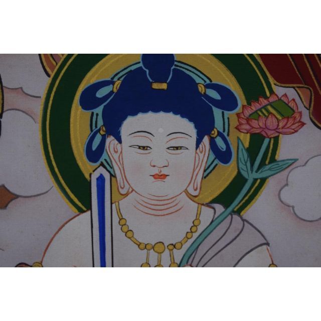 真作】田島翠峰/十三仏図/十三佛図/掛軸☆宝船☆Z-376