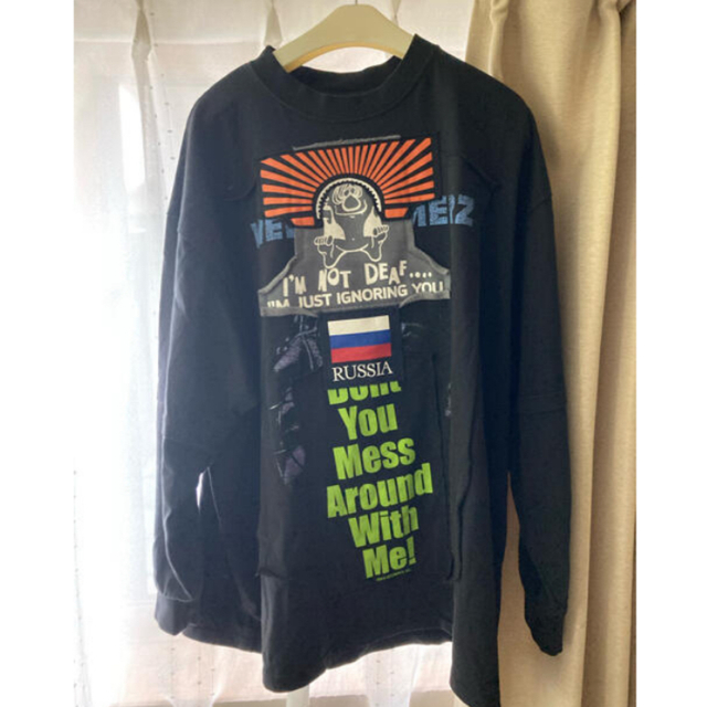 米津玄師着用vetements パッチワークtシャツ