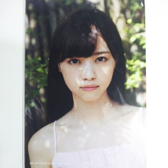 乃木坂46 西野七瀬 本物 直筆サイン 生写真 BLT-BLUE ① 乃木坂46 西野