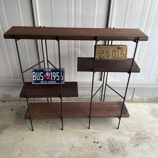 手作りアイアン家具 折り畳みラック アンティーク 西海岸インテリア 幅