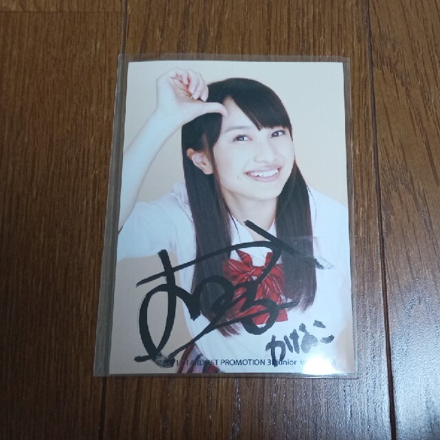 ももいろクローバーZ 百田夏菜子 直筆サイン入り写真 コメント入り k03