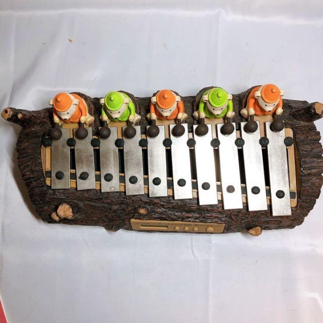 良品】こぐまの音楽隊 ビーアイ 小樽オルゴール堂 時計 アラーム