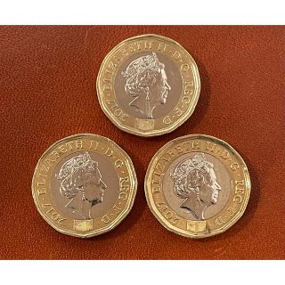 a281 イギリス 1ポンド 硬貨 バイメタル 30枚まとめて 壮観！ a281