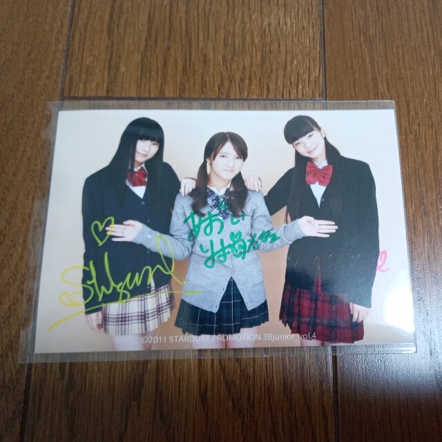 ももいろクローバーZ 公式生写真 2枚セット 直筆サインコメント入り