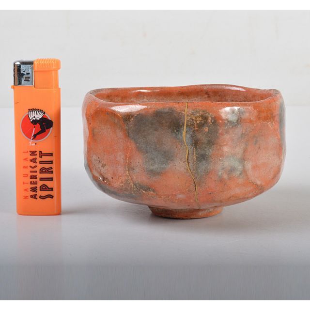 吉左衛門 赤茶碗 社頭杉 楽吉左衛門 赤茶碗 社頭杉 楽吉左衛門赤茶碗社頭杉