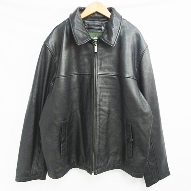 美品 オンライン Eddie Bauer レザージャケット ブルゾン 牛革