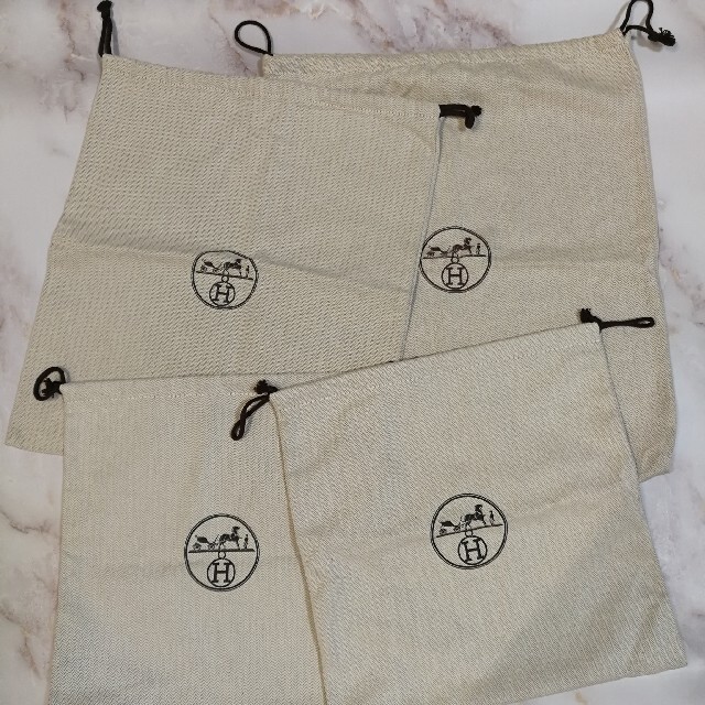 エルメス 巾着 エルメス 保存袋 4枚セット 保存袋 ポーチ 小物入れ