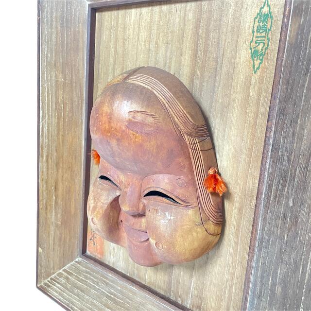 希少品】秀作(在銘) 讃岐彫 一刀彫 達磨 だるま 木彫り 置物 縁起物｜一位