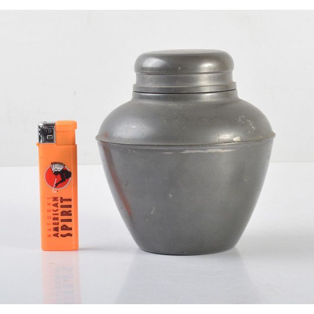 EN523 【錫司屋忠 造】煎茶道具 古錫茶壷・錫茶壺 高16cm