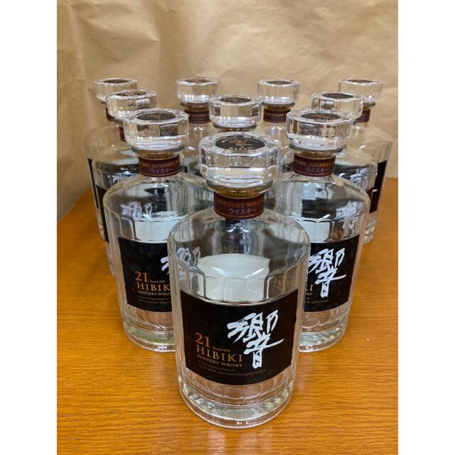 響 サントリー 響21年 空瓶 10本 21年空箱 10点セット