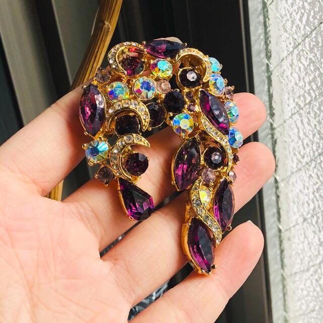 箱付き希少美品 Dior ヴィンテージ フラワーブローチ ゴールドライン