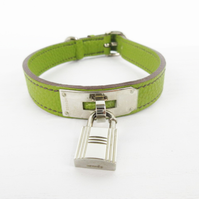 エルメス HERMES ケリー ドック 犬用首輪 □G刻印 トゴ カデナ M