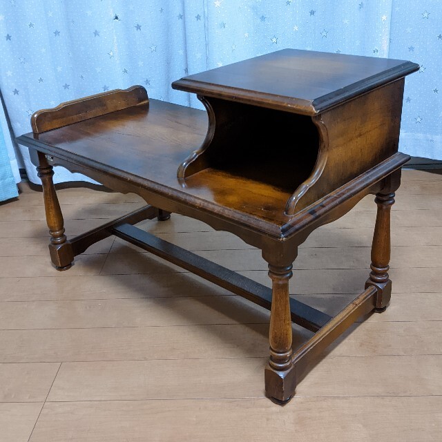 karimoku オールドカリモク 電話台/FAX台/文机/飾台/ローデスク