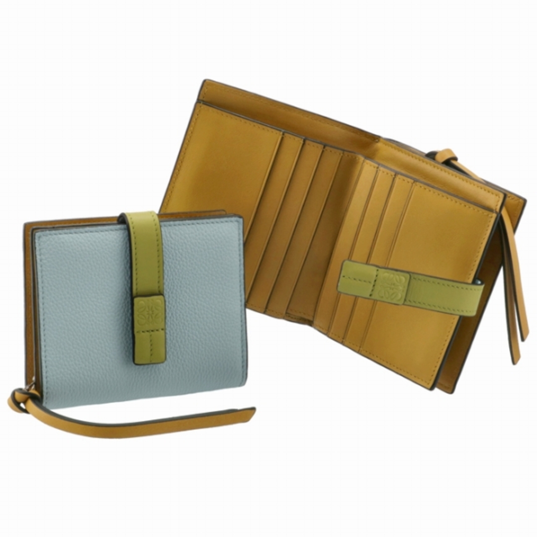 未使用級】ロエベ コンパクトジップウォレット二つ折り財布 LOEWE
