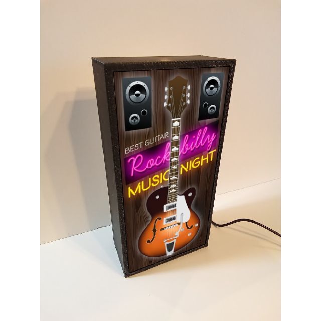 ライブ ミュージック エレキギター レスポール 看板 置物 雑貨 ライトBOX