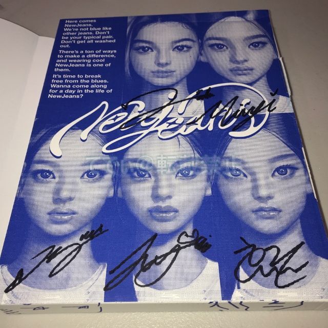 New Jeans 直筆サイン「New Jeans」Bluebook ver.＋の通販 by てでぃ