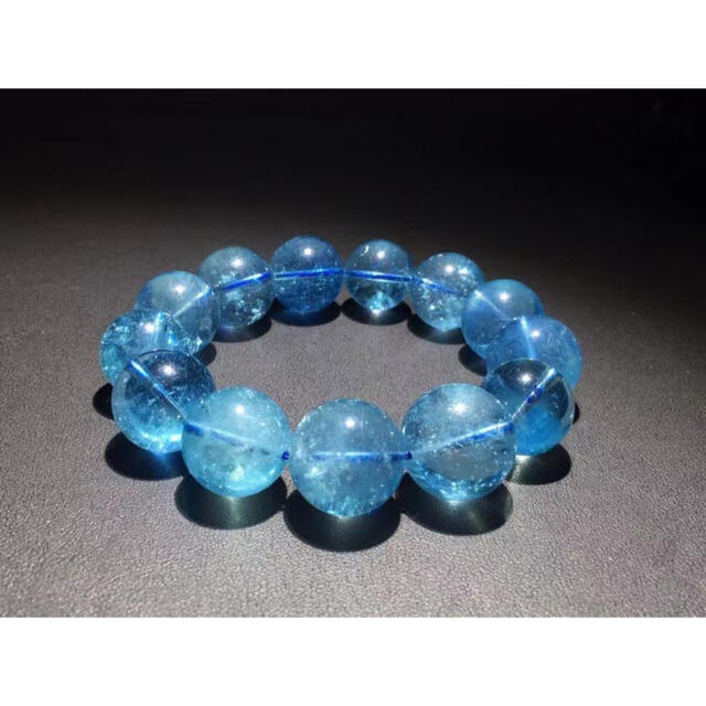 天然】アクアマリン ブレスレット17mm 楽天市場】アクアマリン 水晶