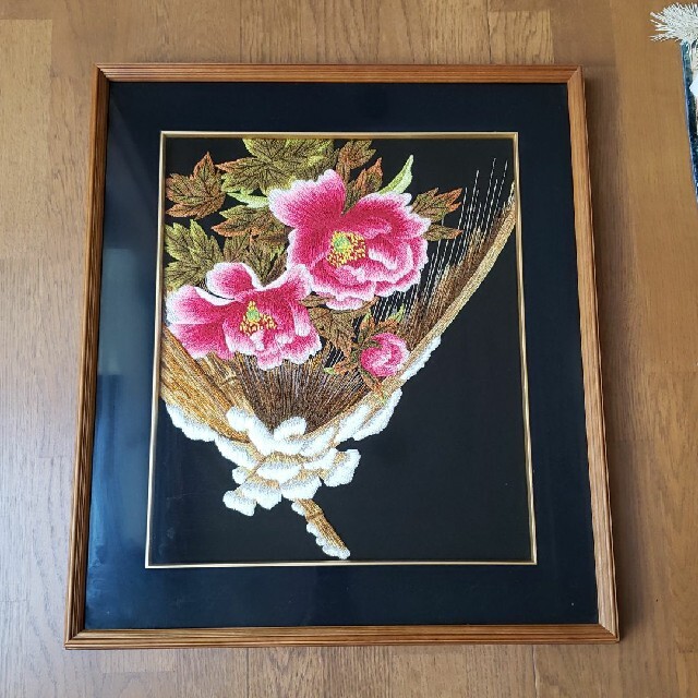 松嶋文化刺繍/刺繍インテリア/額縁入/絵画