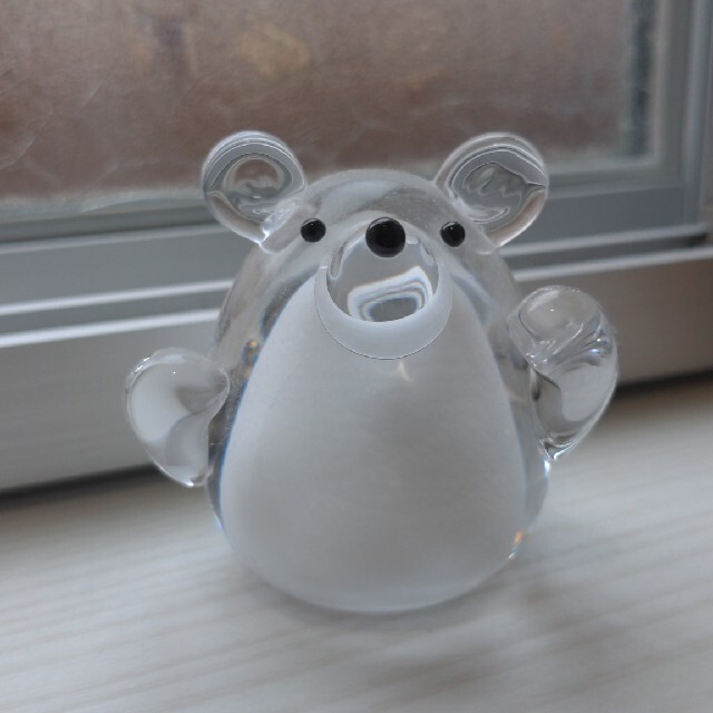 北極熊 ガラス細工 北極熊 ガラス細工