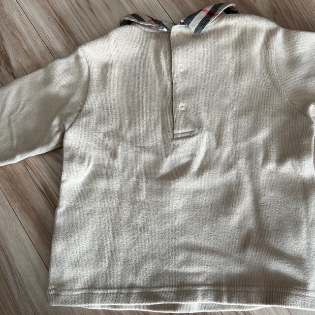 バーバリーベージュ綿ニット90サイズ