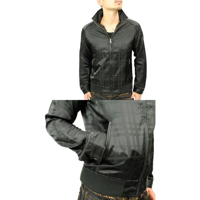 美品バーバリーブラックレーベルシャドーチェック柄ジャケットM