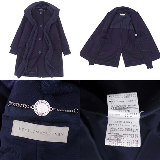 Stella McCartney - ステラマッカートニー コート ニットストール付き