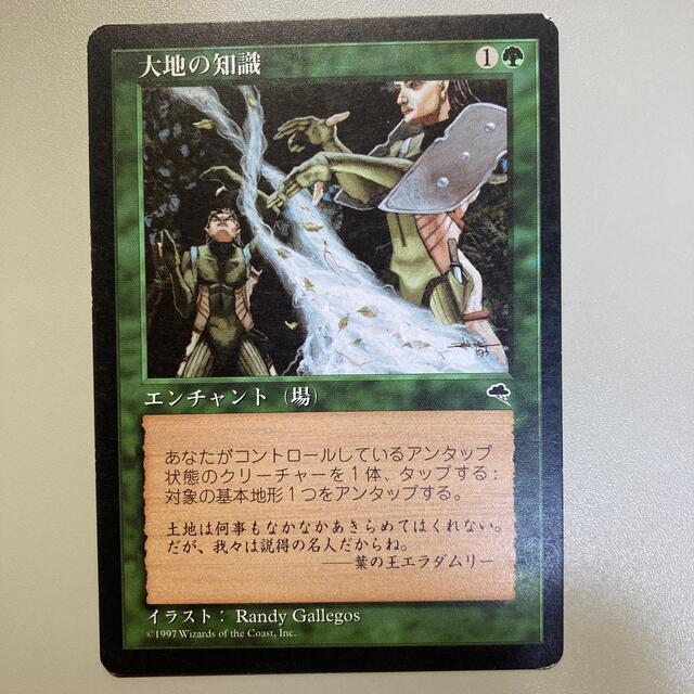 大地の知識(日本語版) 大地の知識 日本語版 MTG マジックザギャザリング