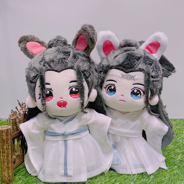 2個 肖戦 王一博 20cm ぬいぐるみ 陳情令 着せ替え人形シャオザンワンイボ