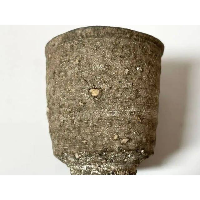 作家物 陶芸家 作者不明 炻器 酒器 酒盃 筒盃 ぐい呑 加守田