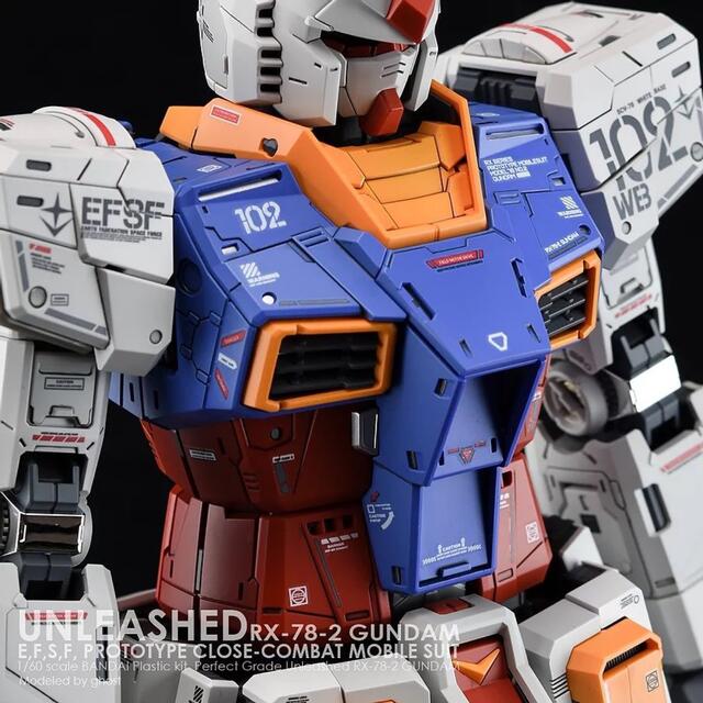 PG UNLEASHED ガンダムRX-78-2用蛍光水転写式デカール3枚セットの通販