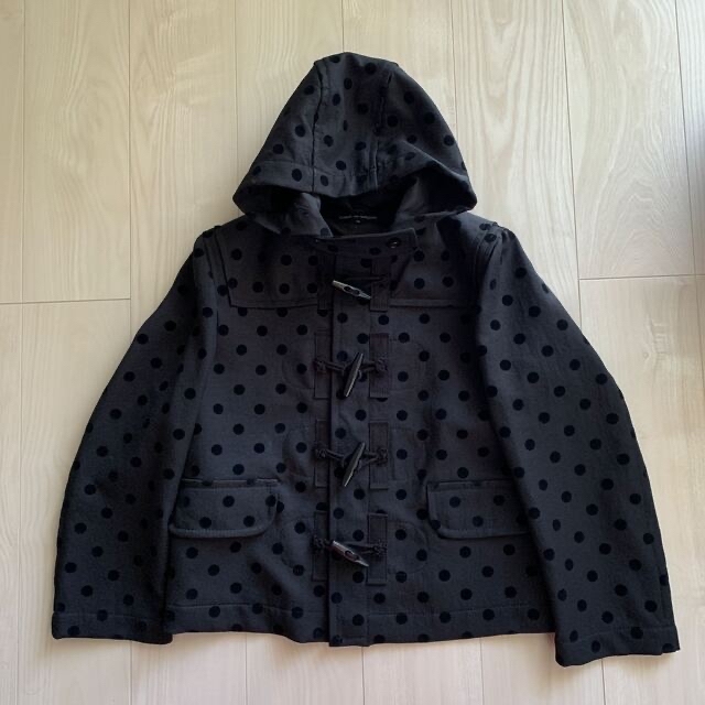 COMME des GARCONS - ギャルソン ドット 水玉 ショート ダッフルコート