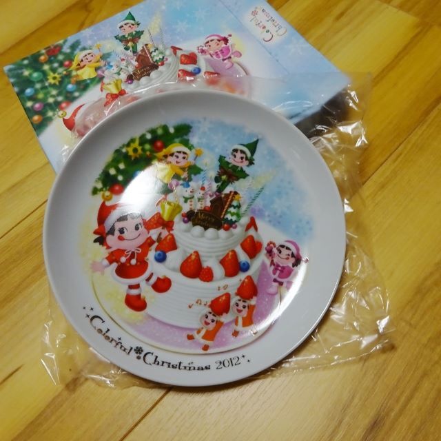 不二家クリスマスプレート2012（平成24年）版 非売品FUJIYAケーキ