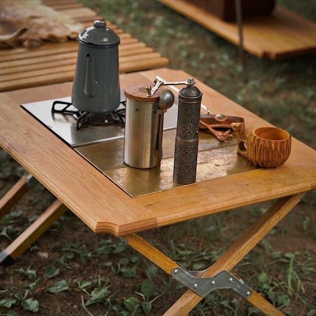 最終値下げ ノラズ サイドテーブル特注品ウォールナット／ミリタリー