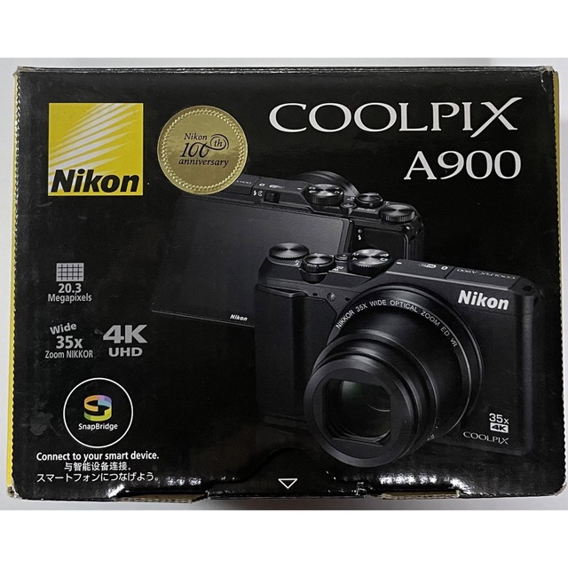 Nikon COOLPIX A900 35倍ズーム 4K対応 バッテリー2個付き Nikon