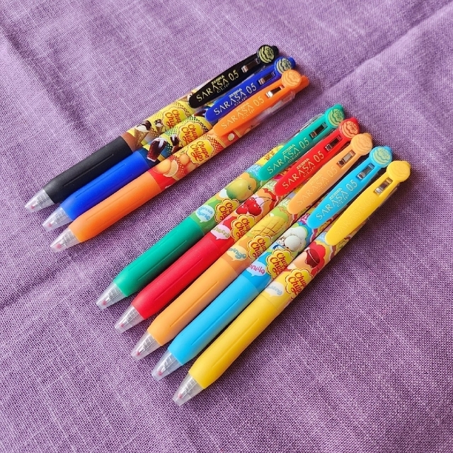 ZEEBRA SARASA 限定 香りつき チュッパチャプス ボールペン9本