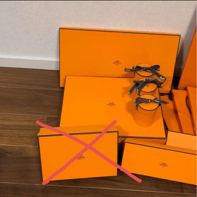 ㊵美品 HERMES エルメス オレンジ 空箱 ブレスレット箱 30個セット ㊵