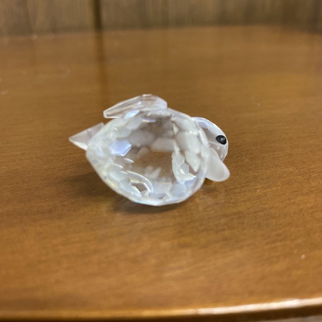 SWAROVSKI - 【SWAROVSKI】スワロフスキー置物 アヒル2羽 シルバー