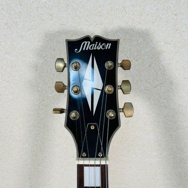 即買い可】 Maison メイソン レスポールカスタム ホワイト エレキギター