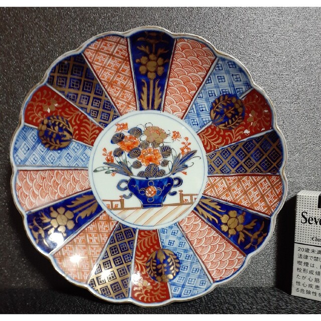 湖東焼 赤絵 金彩 鳳凰文皿 湖東焼 赤絵 金彩 鳳凰文皿