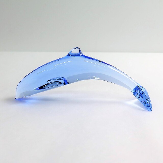 バカラ ドルフィン ブルー フィギュリン フィギュリン