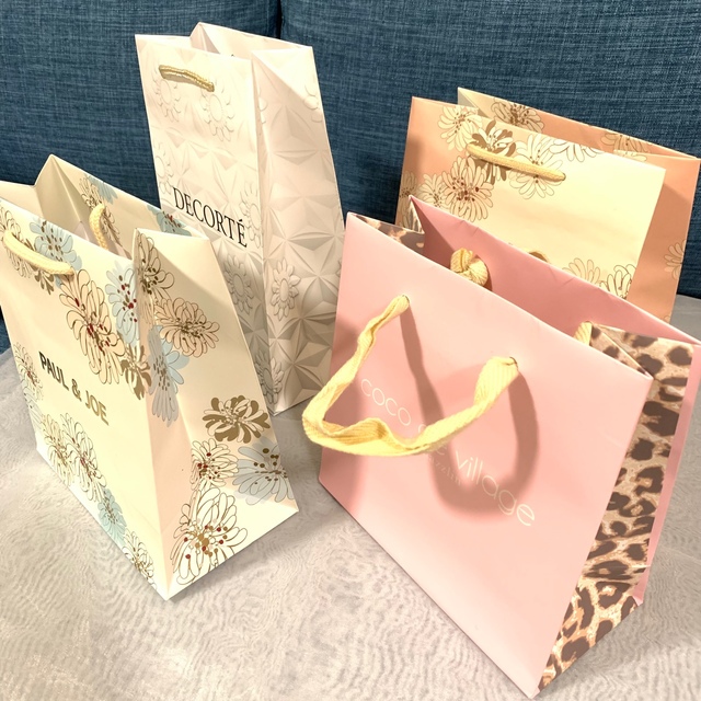 ブランド袋セット ブランドショップ袋4点セット バッグの入っていた