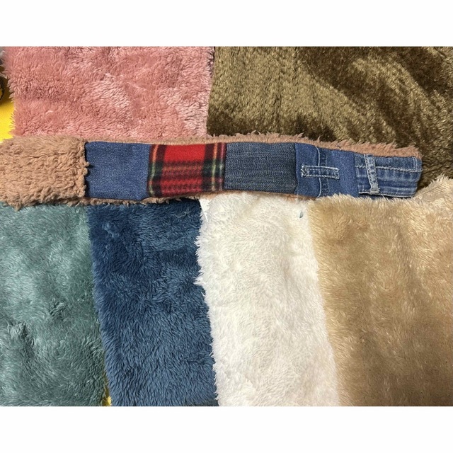 わんこマフラー デニムリメイク わんこちゃん マフラー デニムリメイク